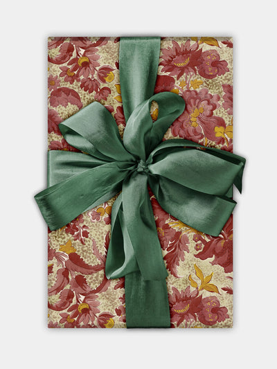 The Kensington Paperie Wrapping paper roll: Garthwaite, red at Collagerie