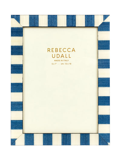 Rebecca Udall Navy Delilah striped photo frame at Collagerie