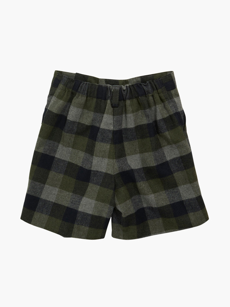 Navy tartan Gull shorts Child Clothing Amaia    - Collagerie