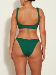 Metallic forest green Hallie bikini Bikini Hunza G    - Collagerie