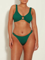 Metallic forest green Hallie bikini Bikini Hunza G    - Collagerie