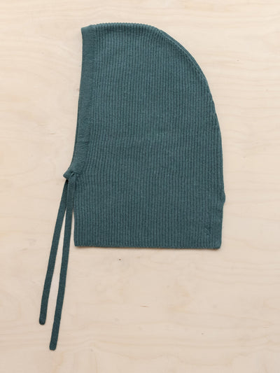 TBCo Merino hood in green at Collagerie