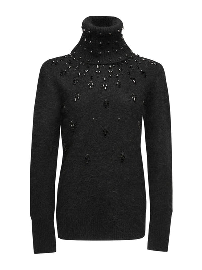 Huishan Zhang Black knit Natalie sweater at Collagerie