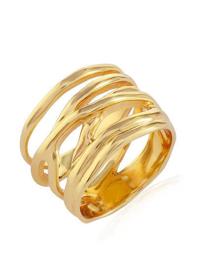 Shyla Jewellery Gold Helix ring at Collagerie