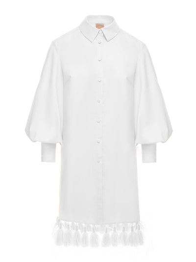 Huishan Zhang Ibiza white cotton dress at Collagerie