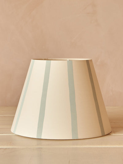 Hum London Light blue stripe lampshade at Collagerie