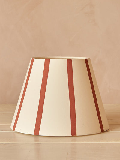 Hum London Rust stripe Lampshade at Collagerie