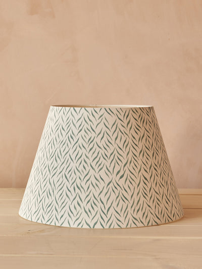 Hum London Teal zebra lampshade at Collagerie