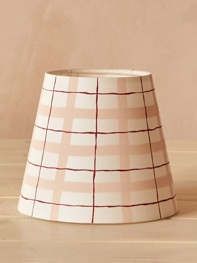 Hum London Rose gingham lampshade at Collagerie