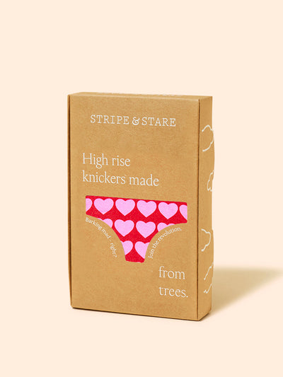 Stripe & Stare Heart & soul high rise knicker at Collagerie