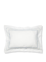 Prussian blue hemstitch pillowcase Pillowcases Volga Linen    - Collagerie