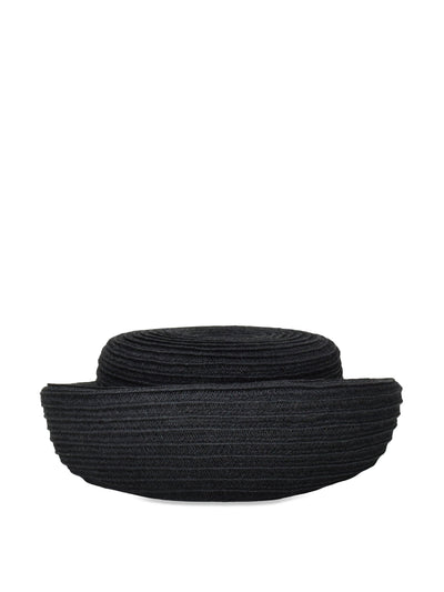 Gigi Burris Black Hemp Laura hat at Collagerie