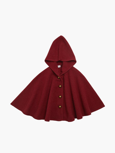 Amaia Red granite hooded cape at Collagerie