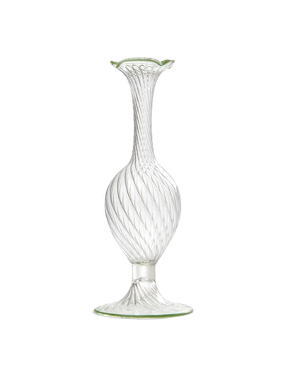 Domenica Marland Murano bud vase in green at Collagerie