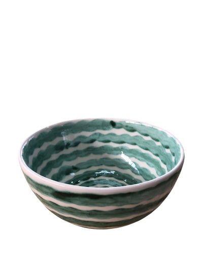 Carolina Irving & Daughters Green squiggle cereal bowl at Collagerie