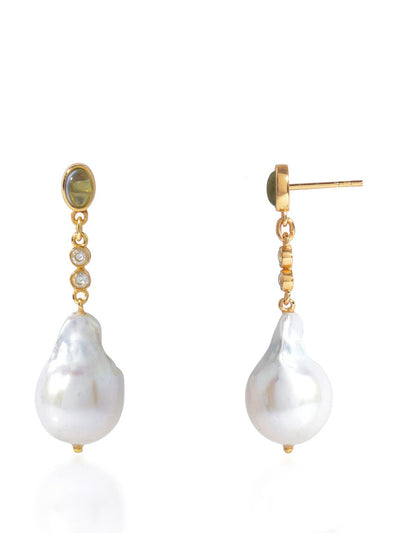 Shyla Jewellery Pearl Ischia earrings at Collagerie