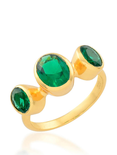 Shyla Jewellery Emerald Isla ring at Collagerie
