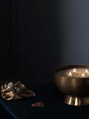 Irrawaddy brass candle bowl