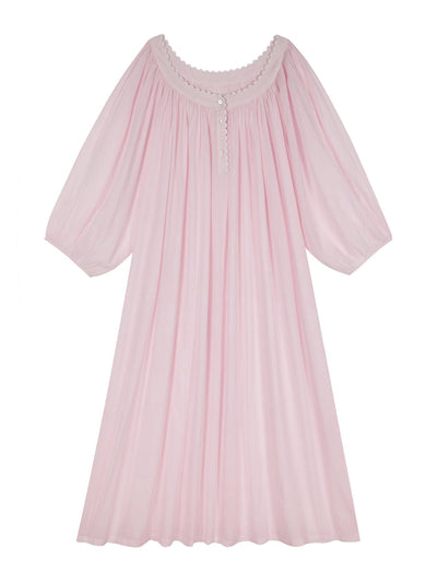 If Only If Pale pink Isabel nightgown at Collagerie