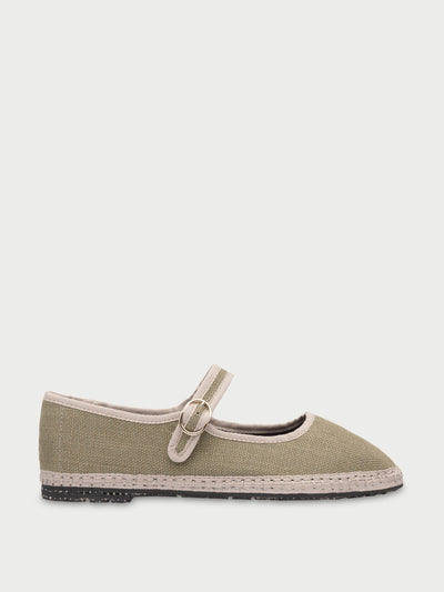 Flabelus Green Ishmael Mary Jane flats at Collagerie