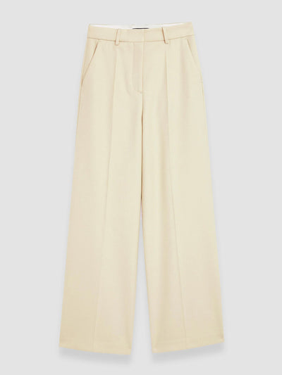 Joseph Alana wool trousers in Pale Olive at Collagerie