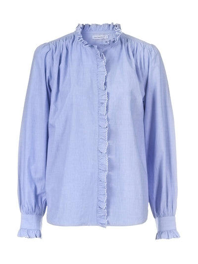 Rae Feather Blue cotton Josie shirt at Collagerie