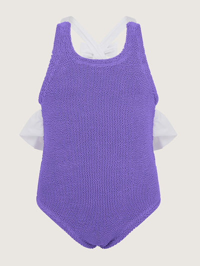 Hunza G Lilac kids Lara swimsuit at Collagerie