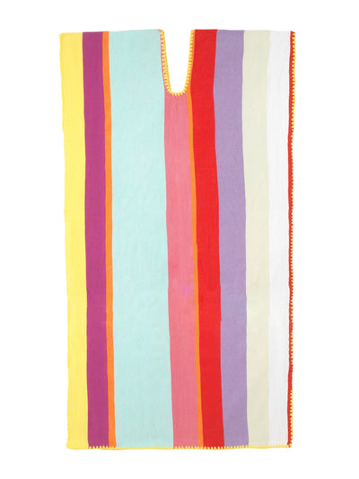 Pippa Holt Single panel midi kaftan in multicoloured stripes at Collagerie