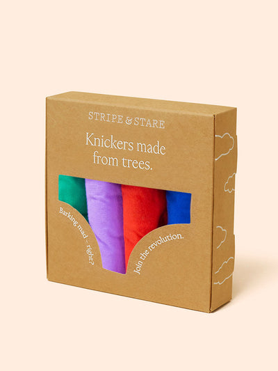 Stripe & Stare Jewels the original knicker four pack at Collagerie