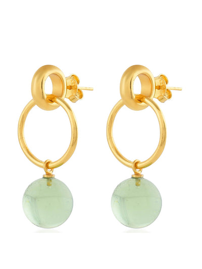 Shyla Jewellery Soft green Layla earrings at Collagerie