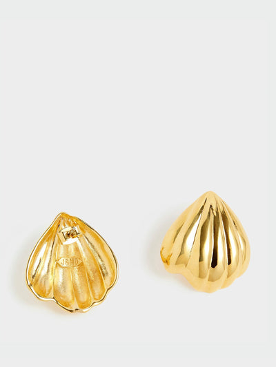 J&M Davidson Leaf stud earrings at Collagerie