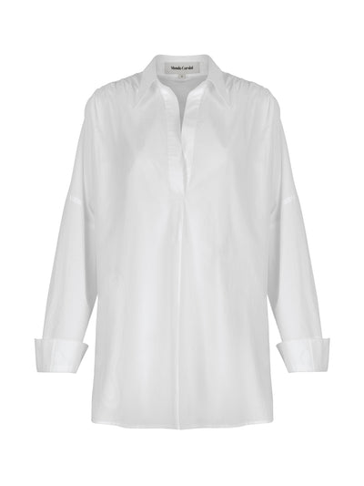 Mondo Corsini Letizia white cotton shirt at Collagerie