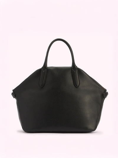 Lulu Guinness Black leather simone tote bag at Collagerie