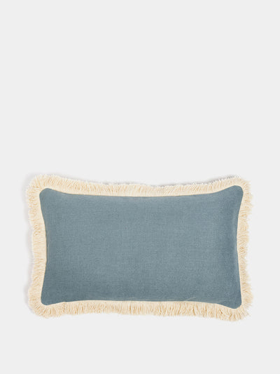 Hadeda Alfie linen scatter cushion in airforce blue at Collagerie