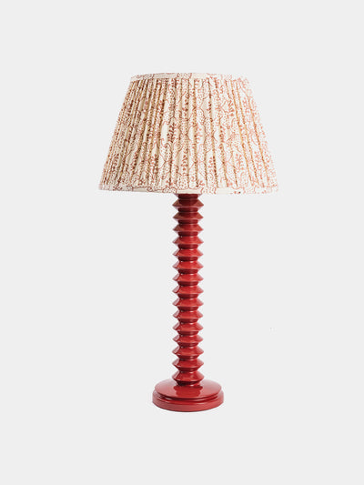 Hadeda Aztec lamp base in trilogy red at Collagerie