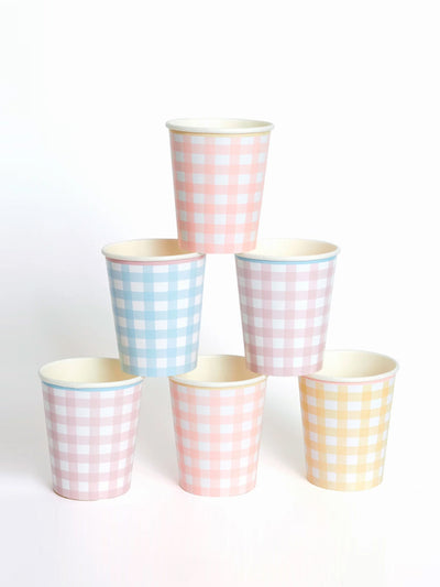Meri Meri Gingham party cups ( set of 12 ) at Collagerie