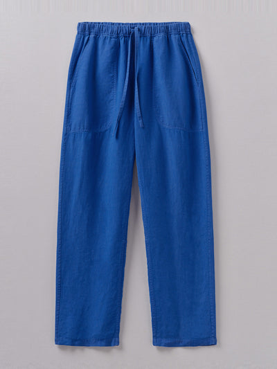 Toast Panelled garment dyed linen trousers at Collagerie
