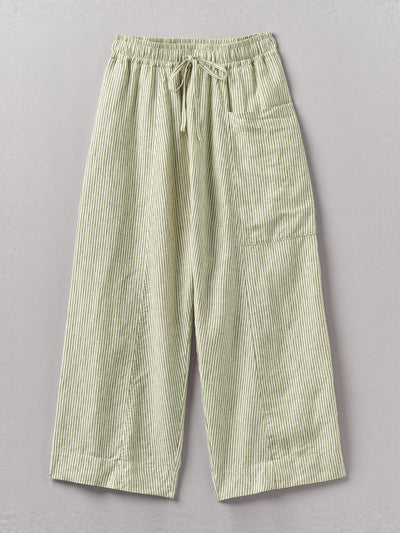 Toast Linen stripe pull on trousers at Collagerie