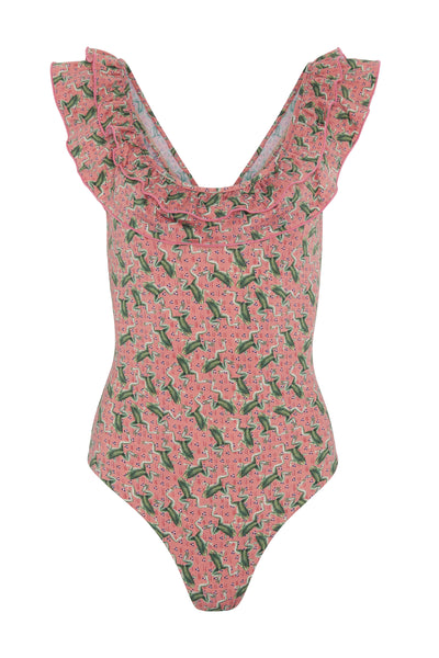 Muzungu Sisters Peony Swimsuit Frog Blossom at Collagerie