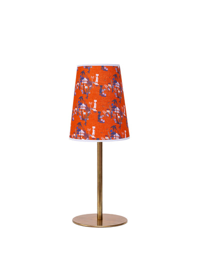 Dar Leone Laramee coral fez lampshade at Collagerie