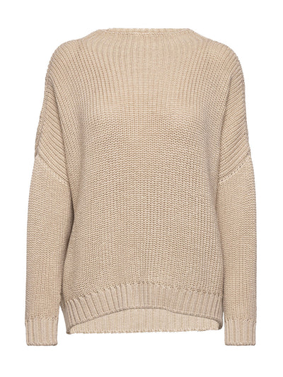 The Knotty Ones Laumės beige merino wool sweater at Collagerie