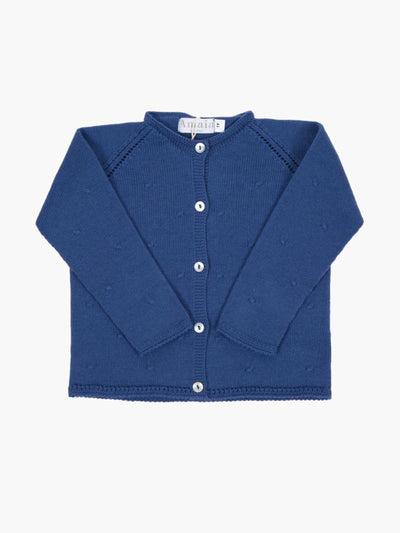 Amaia Blue Laura baby cardigan at Collagerie