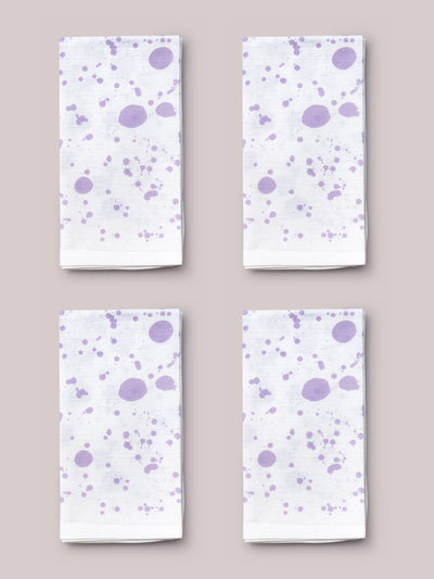 Hot Pottery Lilac Hot Pottery x Polkra napkins, set of 4 at Collagerie