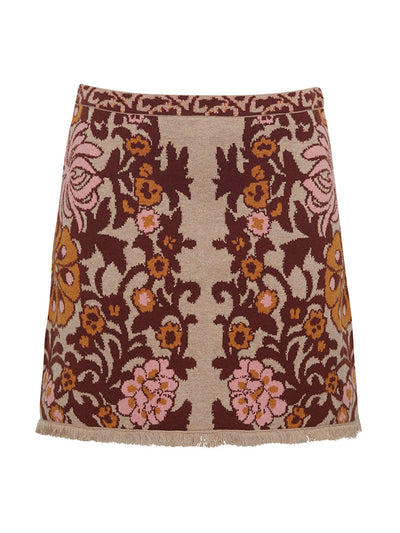 Cara Cara Bogata scarf blush Lindy skirt at Collagerie