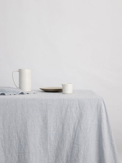 Cultiver Sky linen tablecloth at Collagerie