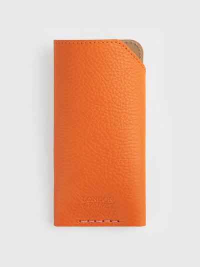 London Velvet The orange glasses case at Collagerie