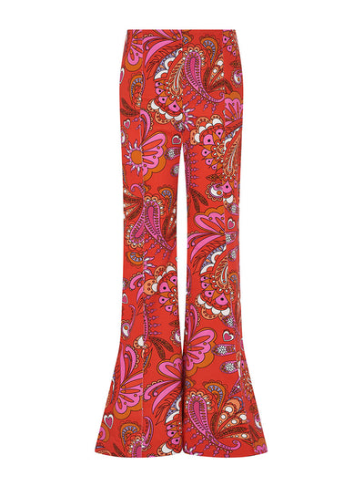 Borgo De Nor Rhapsody red twill Morgan trouser at Collagerie