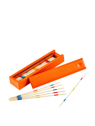Noble Macmillan Luxury leather pick up sticks tangerine at Collagerie