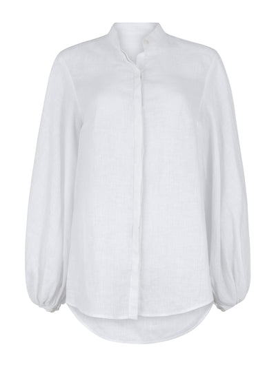 Mondo Corsini Maia white linen blouse at Collagerie