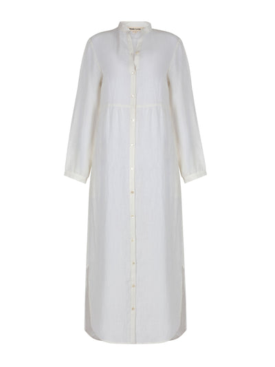 Mondo Corsini Matilde panna linen dress at Collagerie